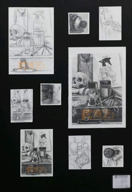 【中央美术学院】北京博艺画室｜黑白灰构成练习作品 
