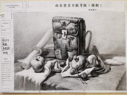 风塘画室每日分享： 联考班学生作业（山东联考方向） 