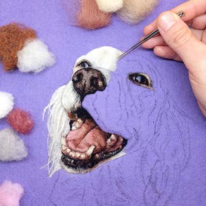 Incredibly Lifelike Felt Paintings o 