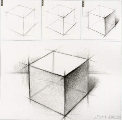 【点我评画~】初学素描同学最先碰到的石膏几何体 ​ 