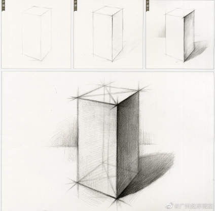 【点我评画~】初学素描同学最先碰到的石膏几何体 ​ 