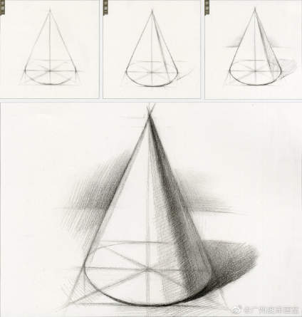 【点我评画~】初学素描同学最先碰到的石膏几何体 ​ 