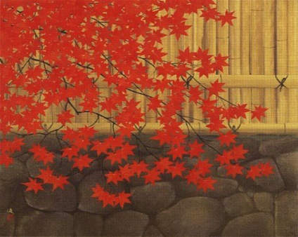 红色调里藏着柔和的韵味 | 来自三位日本画家：清水規（1.2.3.4）； 