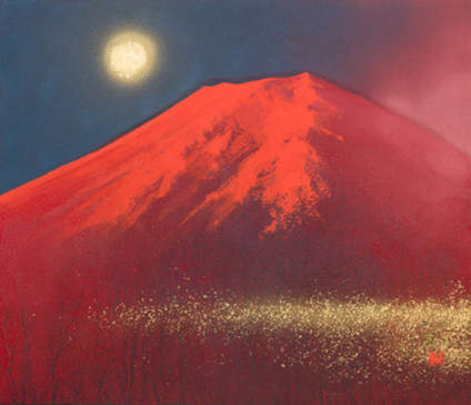 红色调里藏着柔和的韵味 | 来自三位日本画家：清水規（1.2.3.4）； 