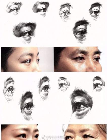 一组素描五官，不会的同学收藏了 