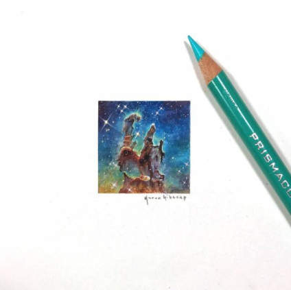 微型绘画。插画师：Karen Libecap。 ​​​ 