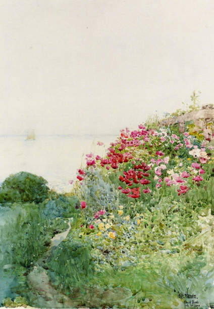 绿意田园  作者：Childe Hassam ​ 