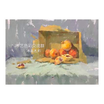 同组静物不同的色调处理，值得学习。 