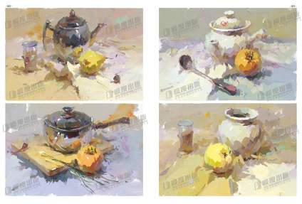 【‌22年助万名考生入名校——求索传奇画室】色彩静物中的“球”，“方”，“柱”的小组合， 