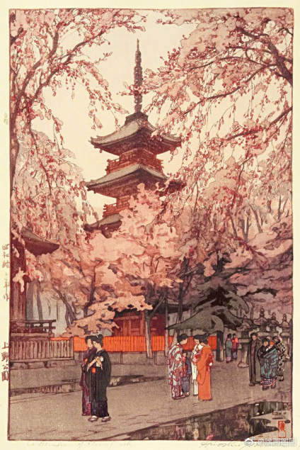 日本版画大师 Hiroshi Yoshida ​​​ 