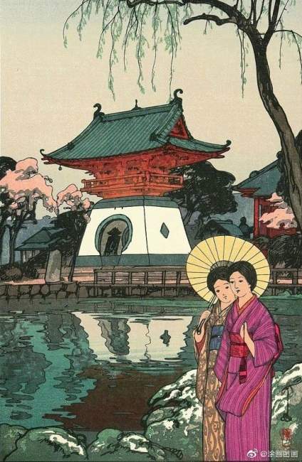 日本版画大师 Hiroshi Yoshida ​​​ 