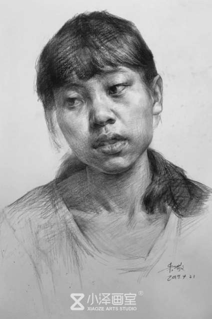 素描头像范例 
