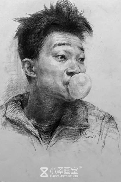 素描头像范例 