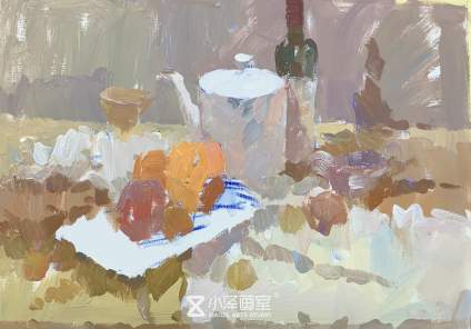 色彩静物步骤练习 