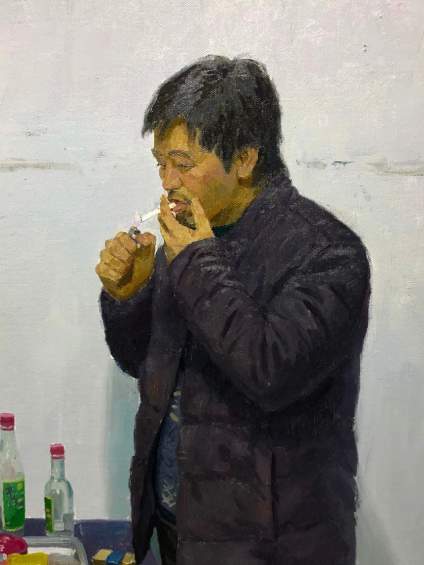 【‌22年助万名考生入名校——求索传奇画室】《青春》2020年，100X100cm ​​​ 