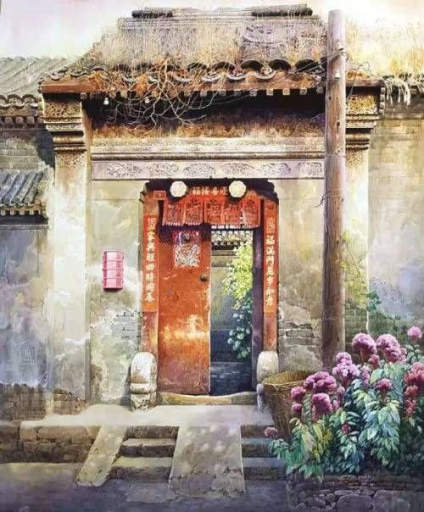 【‌22年助万名考生入名校——求索传奇画室】水彩画家黄有维笔下的老北京~ ​ ​​​ 