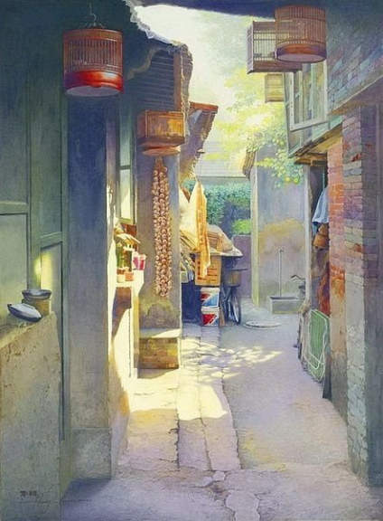 【‌22年助万名考生入名校——求索传奇画室】水彩画家黄有维笔下的老北京~ ​ ​​​ 
