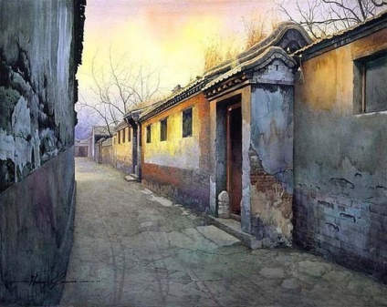 【‌22年助万名考生入名校——求索传奇画室】水彩画家黄有维笔下的老北京~ ​ ​​​ 