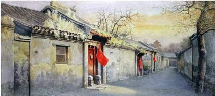 【‌22年助万名考生入名校——求索传奇画室】水彩画家黄有维笔下的老北京~ ​ ​​​ 