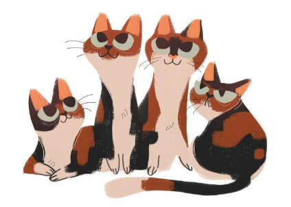 【‌22年助万名考生入名校——求索传奇画室】【猫咪】  来自：插画师 Heather Nesheim ​ ​​​ 