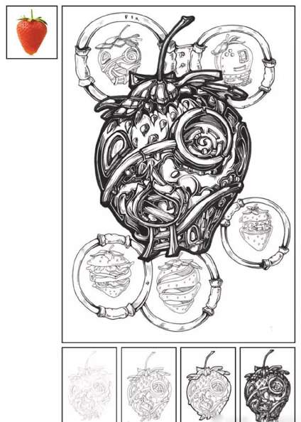 【我要上名校】黑白装饰插画，考设计专业同学收藏 