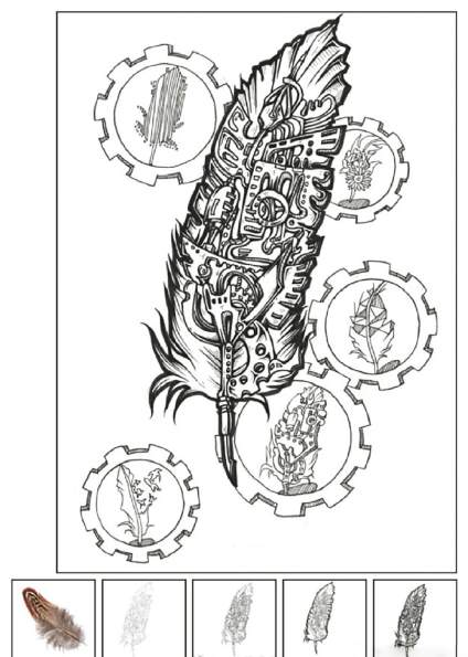 【我要上名校】黑白装饰插画，考设计专业同学收藏 