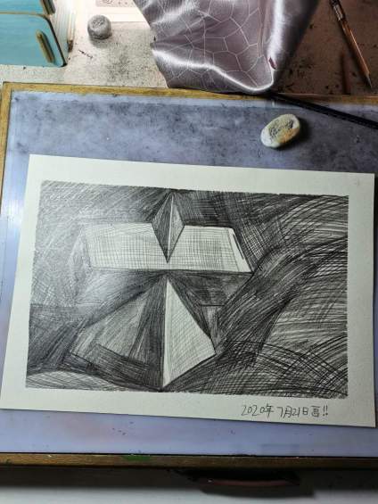 【中央美术学院】我这个素描画的怎么样啊？ 这个素描可以打几分啊？ 想知道我这种素描的背景 