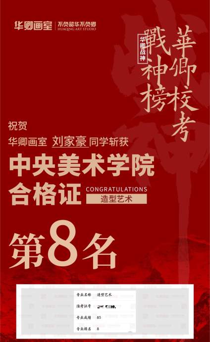 【捷报连连】央美战绩再刷新💪 斩获造型全国状元三名、实验艺术全国榜眼，前 