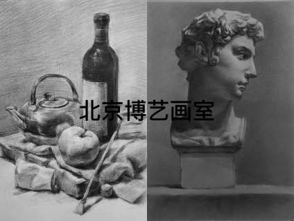 【西安美术学院】北京博艺画室素描静物/ 学生入学到现在对比图 