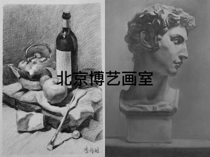 【西安美术学院】北京博艺画室素描静物/ 学生入学到现在对比图 