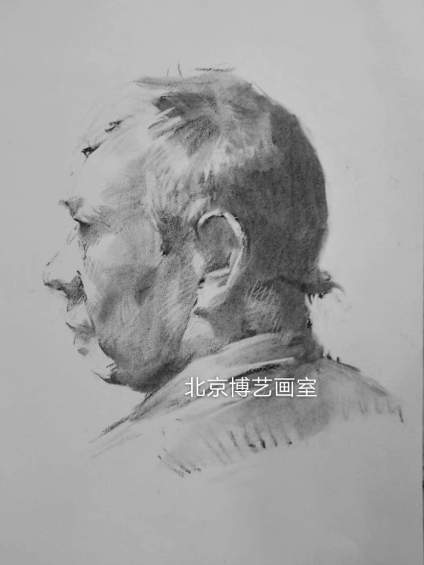 【滴~素描卡】北京博艺画室｜素描头像作画步骤展示 