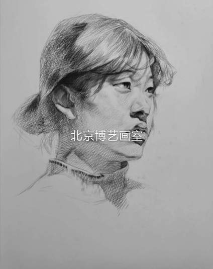 【滴~素描卡】北京博艺画室｜素描头像步骤示范 