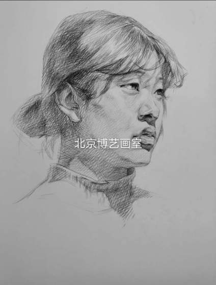 【滴~素描卡】北京博艺画室｜素描头像步骤示范 