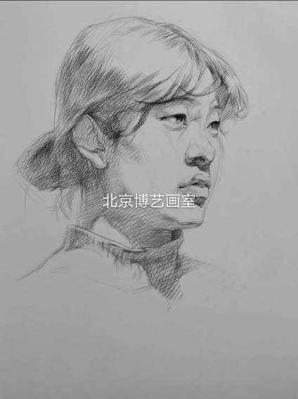 【滴~素描卡】北京博艺画室｜素描头像步骤示范 