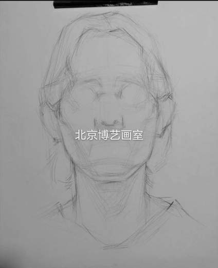 【滴~素描卡】北京博艺画室｜素描头像步骤示范 