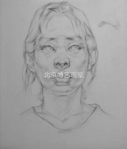 【安徽考生报考讨论区】北京博艺画室｜素描头像步骤示范 