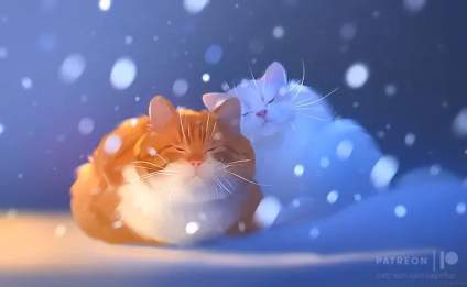 猫咪与初雪[惊喜]  Twi:apofissx 