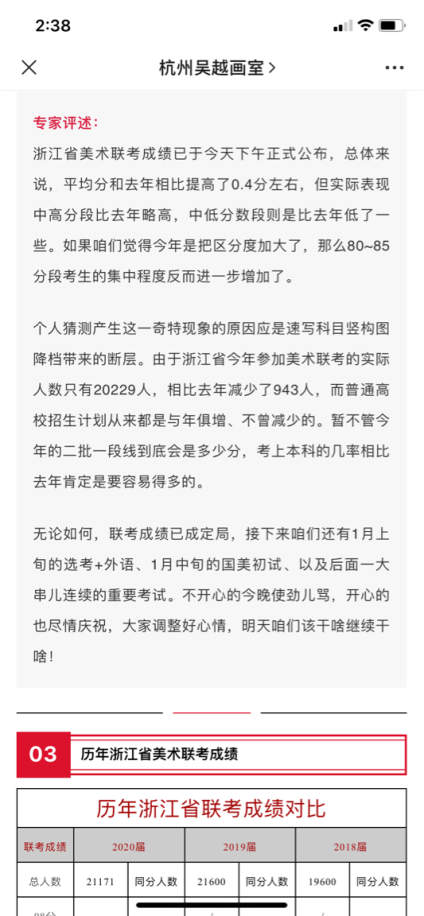 浙江联考｜2021年浙江美术联考公布，一分一段线及报考分析总汇！ 