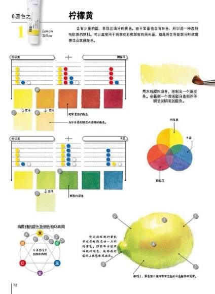 日本绘画大师铃木辉实的水彩画配色心得 ​ 