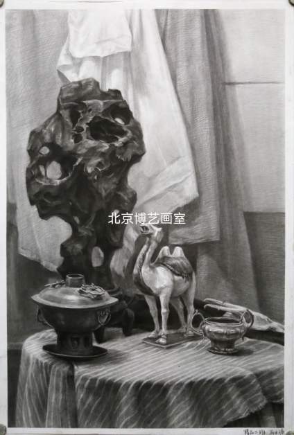 【滴~素描卡】北京博艺画室 | 过往作品鉴赏 长期场景静物作品 