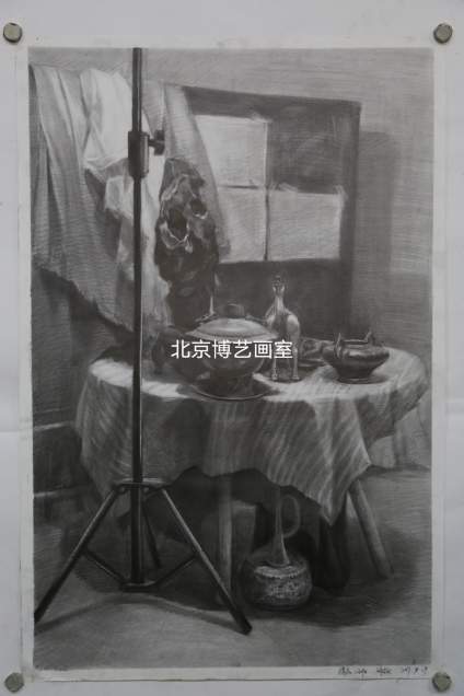 【滴~素描卡】北京博艺画室 | 过往作品鉴赏 长期场景静物作品 