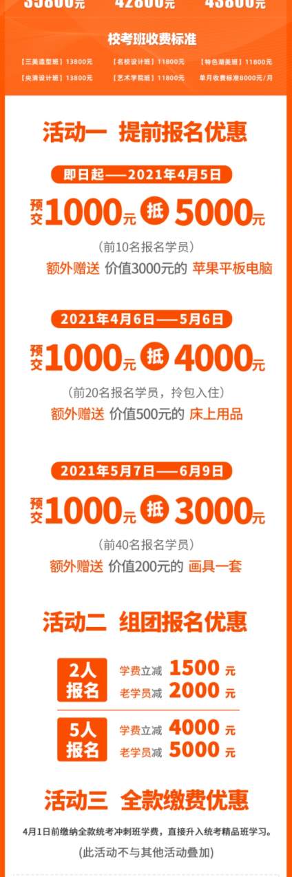 求索传奇画室2022届招生启动，预报名1千抵5千，组团5人优惠最高5千， 