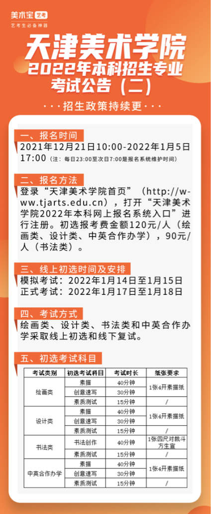 天美，东华，广艺，天工大2022招生快讯 