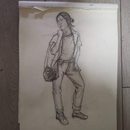 【滴~素描卡】初三，半小时画，百分制，请老师指点评分，谢谢😊 