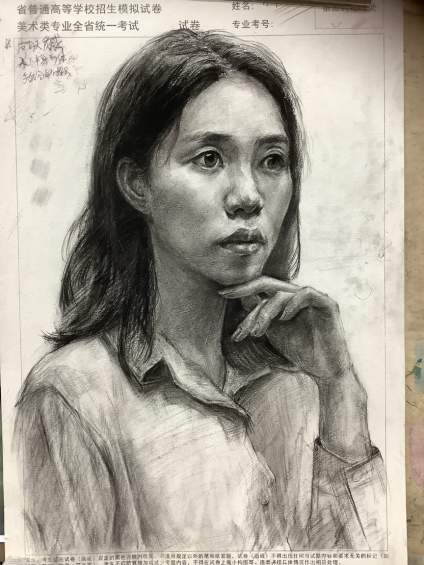 【当美术生遇到瓶颈期】拜托老师点评一下 画了8个多小时b 