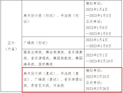 广西艺术学院的报名时间、考试时间出来了 