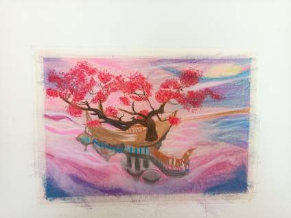自由画手，绘画四年，百分制 