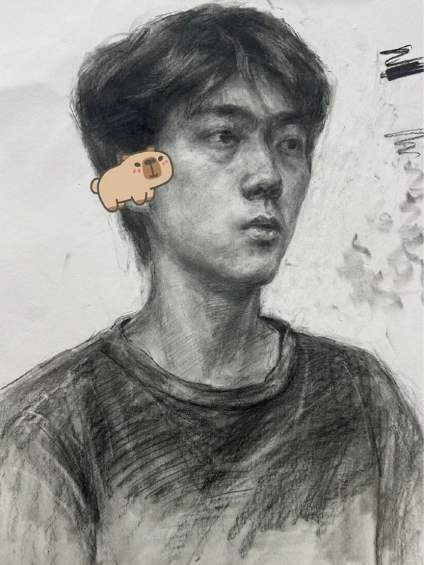 【你正在画的画？】素描练习 求点评 