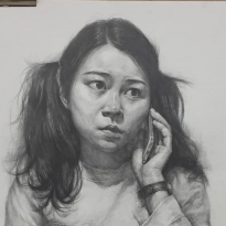 素描半身像