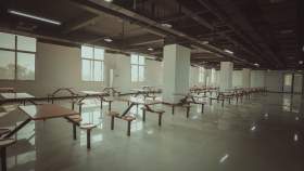 西安兄弟画室美术培训学校食堂图3